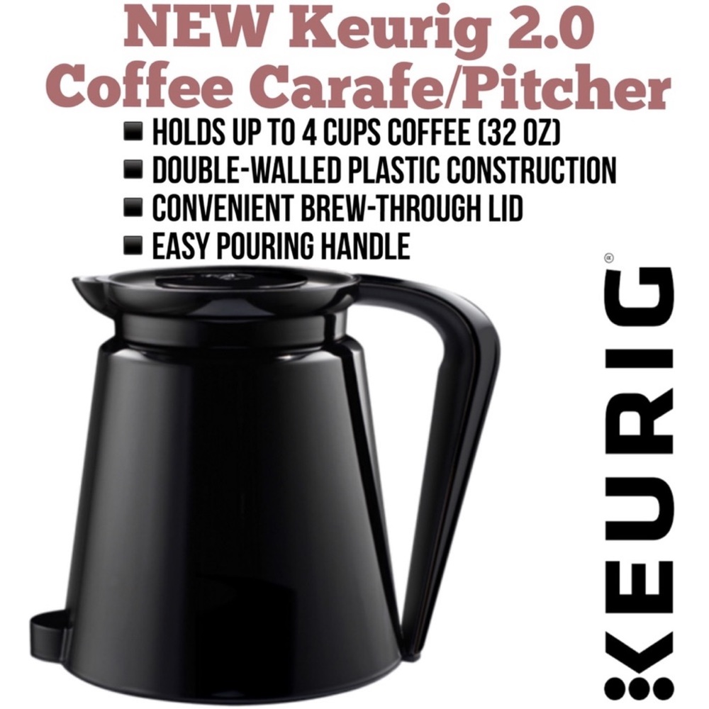NEW Keurig 2.0 Coffee Carafe / Pitcher